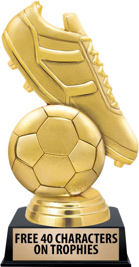 6"TROPHY ON BLACK CONTEMP BASE