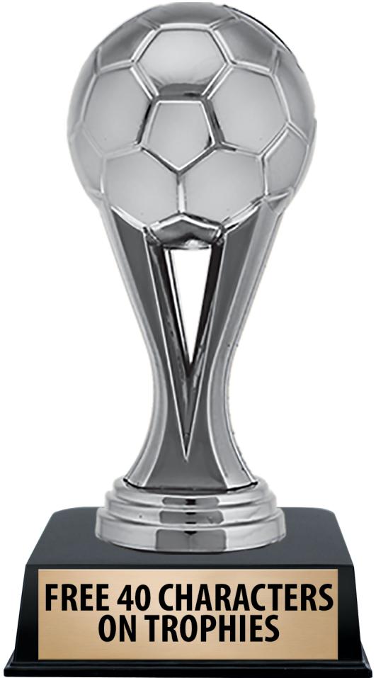 6"TROPHY ON BLACK CONTEMP BASE