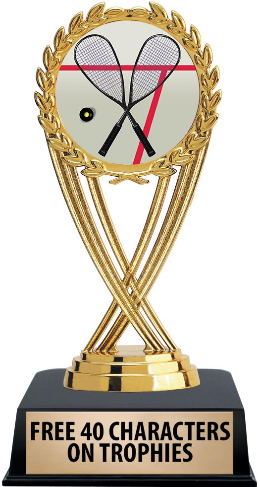 6"TROPHY ON BLACK CONTEMP BASE
