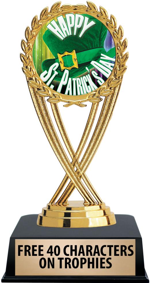 6"TROPHY ON BLACK CONTEMP BASE