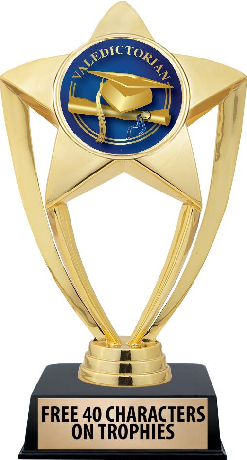 6"TROPHY ON BLACK CONTEMP BASE