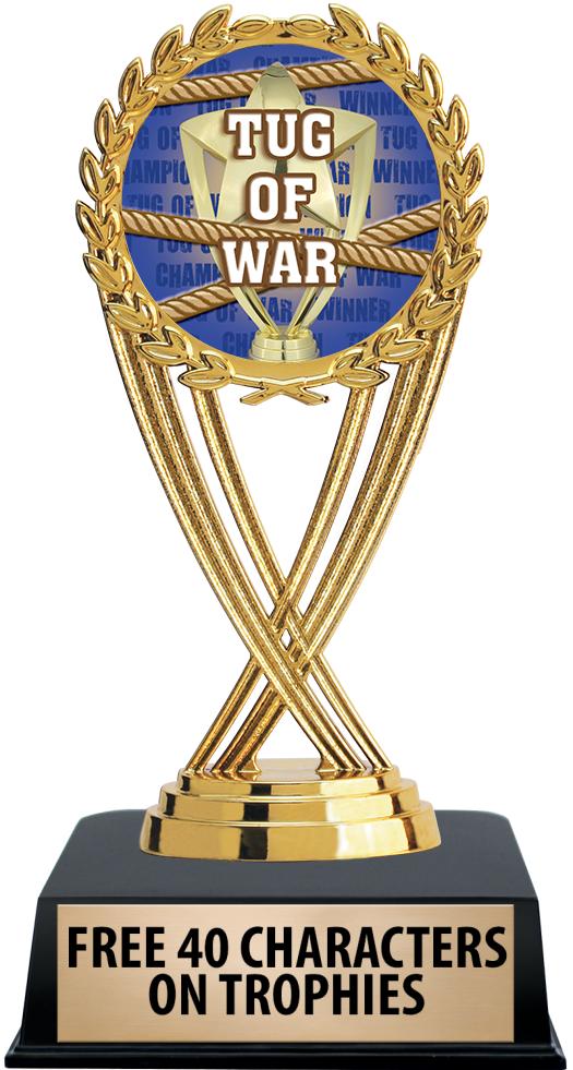 6"TROPHY ON BLACK CONTEMP BASE