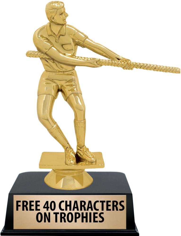 6"TROPHY ON BLACK CONTEMP BASE