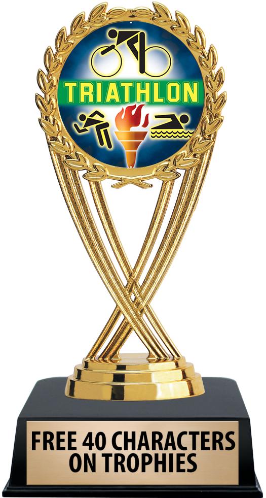 6"TROPHY ON BLACK CONTEMP BASE