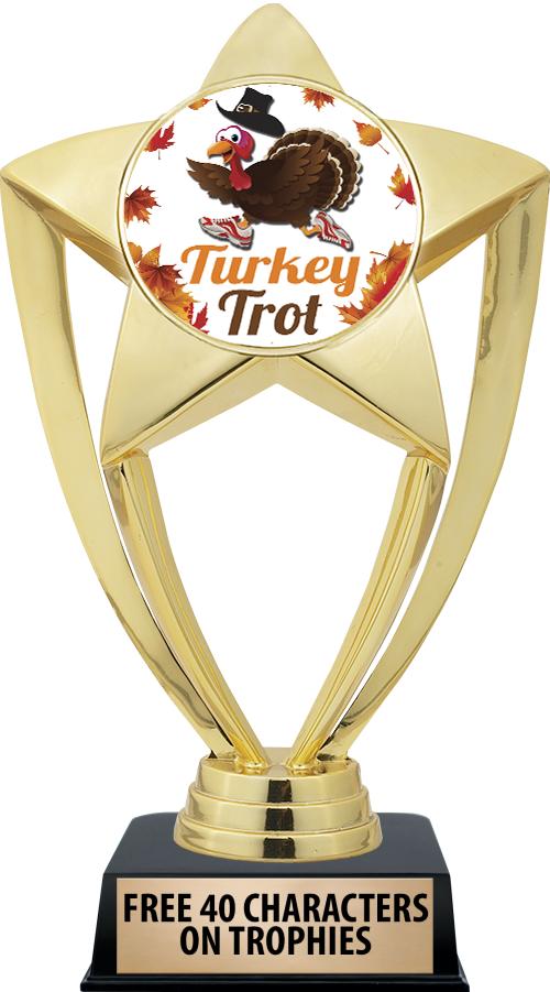 6"TROPHY ON BLACK CONTEMP BASE