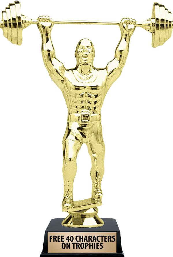 6"TROPHY ON BLACK CONTEMP BASE