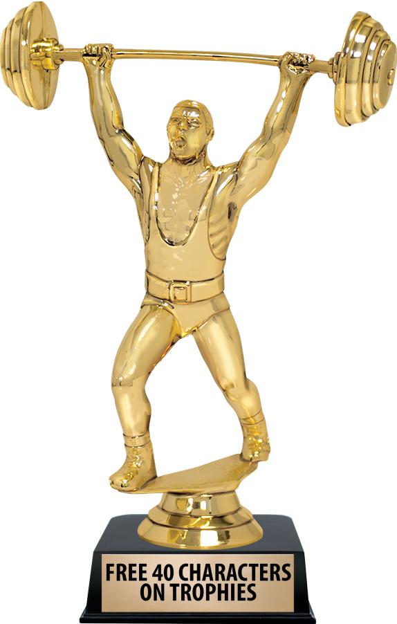 6"TROPHY ON BLACK CONTEMP BASE