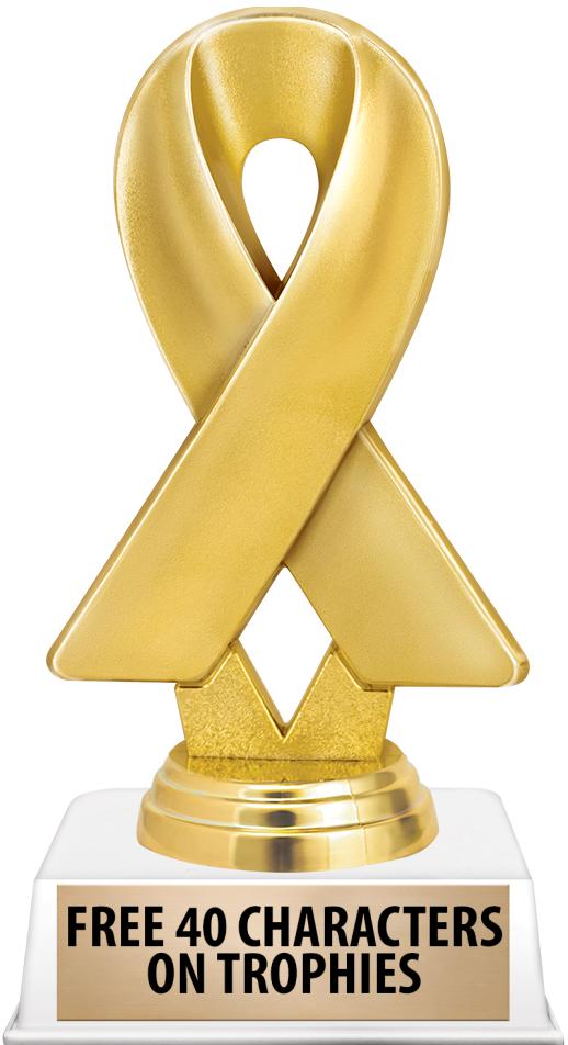 6"TROPHY ON WHITE CONTEMP BASE