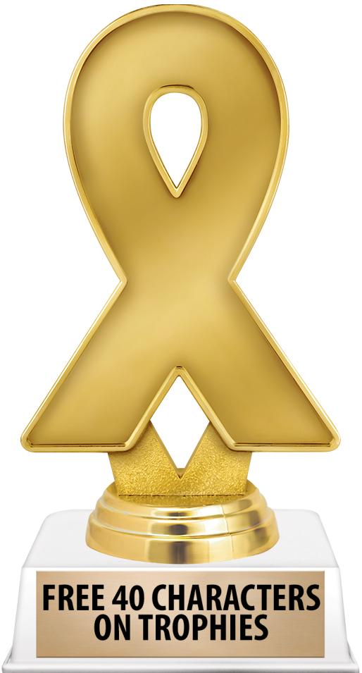 6"TROPHY ON WHITE CONTEMP BASE