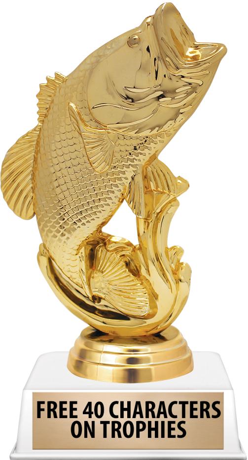 6"TROPHY ON WHITE CONTEMP BASE