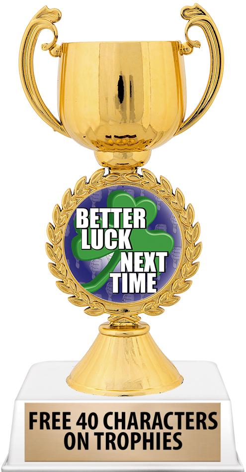 6"TROPHY ON WHITE CONTEMP BASE