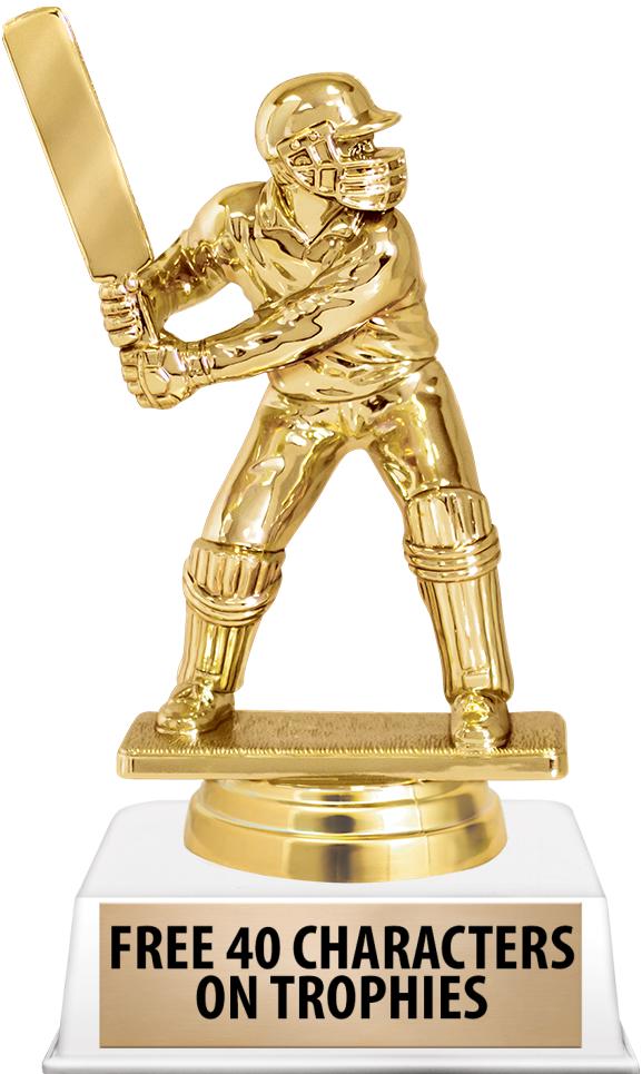 6"TROPHY ON WHITE CONTEMP BASE