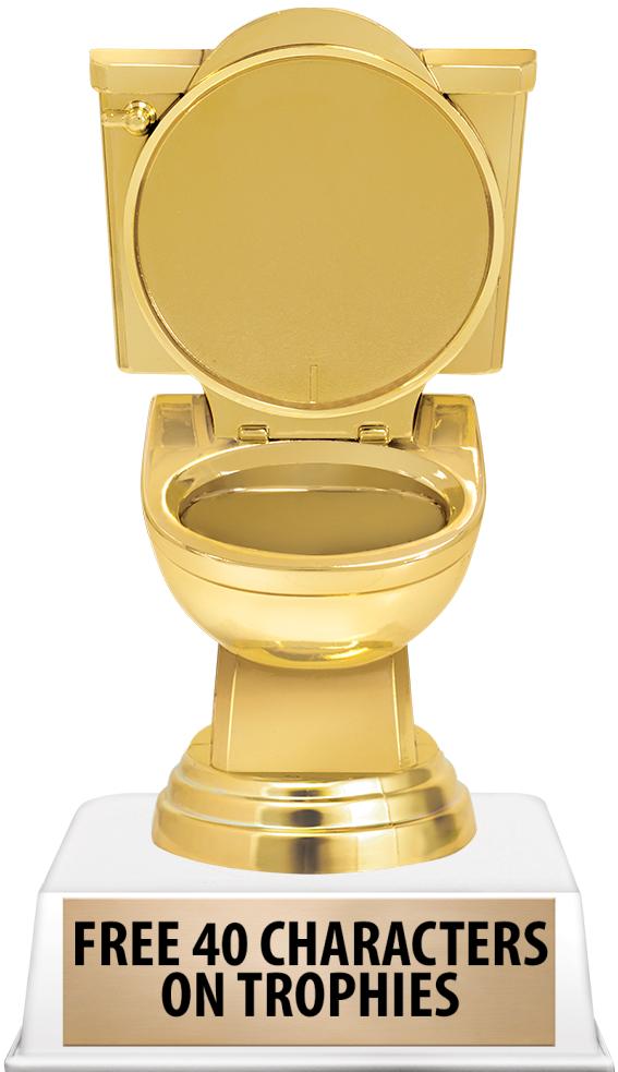 6"TROPHY ON WHITE CONTEMP BASE