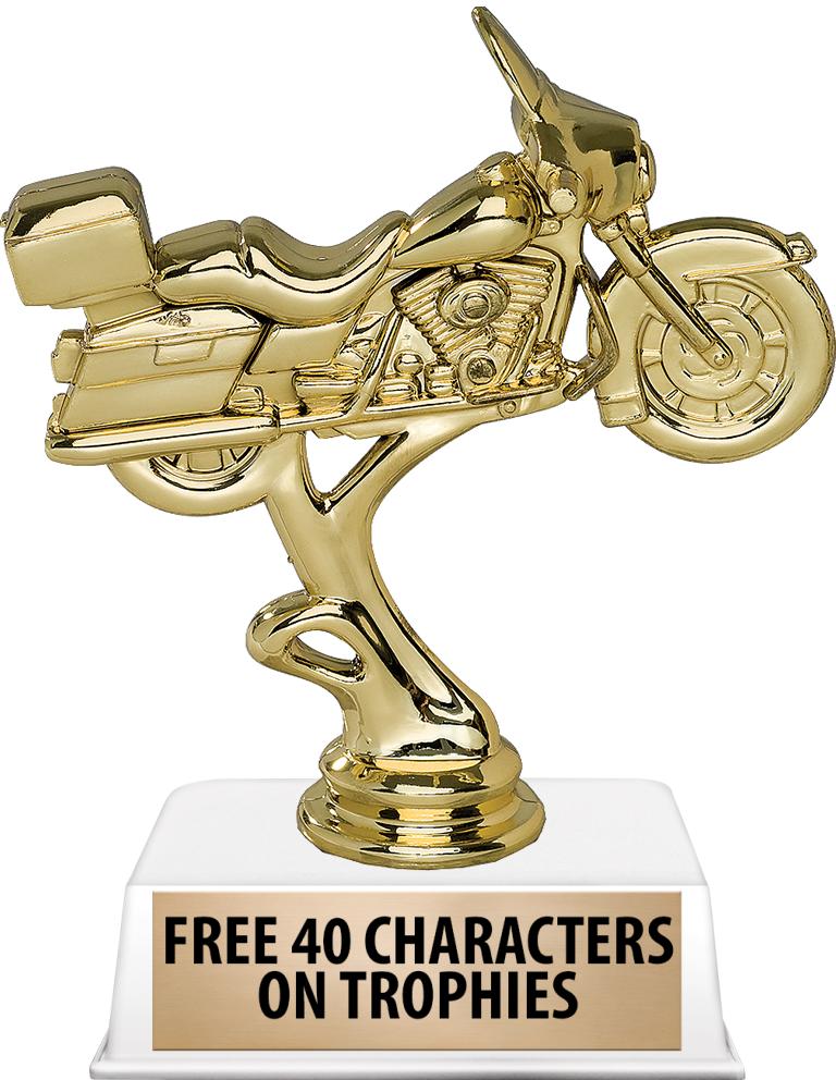 6"TROPHY ON WHITE CONTEMP BASE