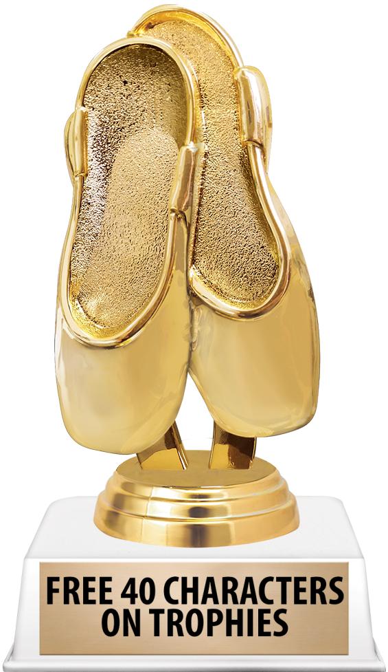 6"TROPHY ON WHITE CONTEMP BASE