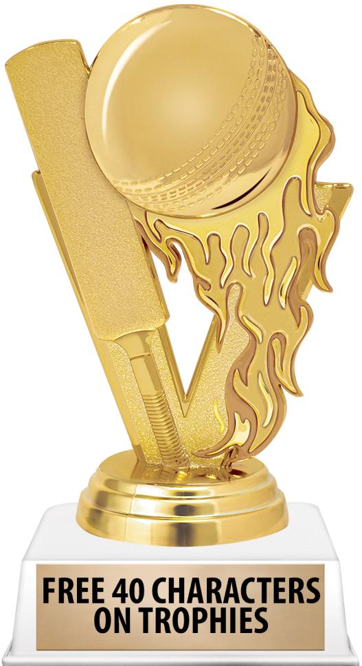 6"TROPHY ON WHITE CONTEMP BASE