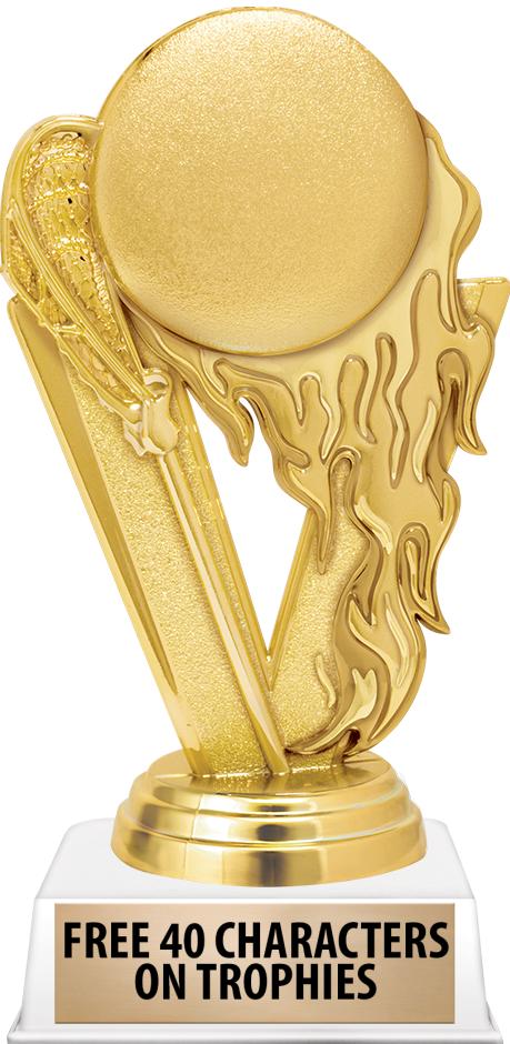 6"TROPHY ON WHITE CONTEMP BASE