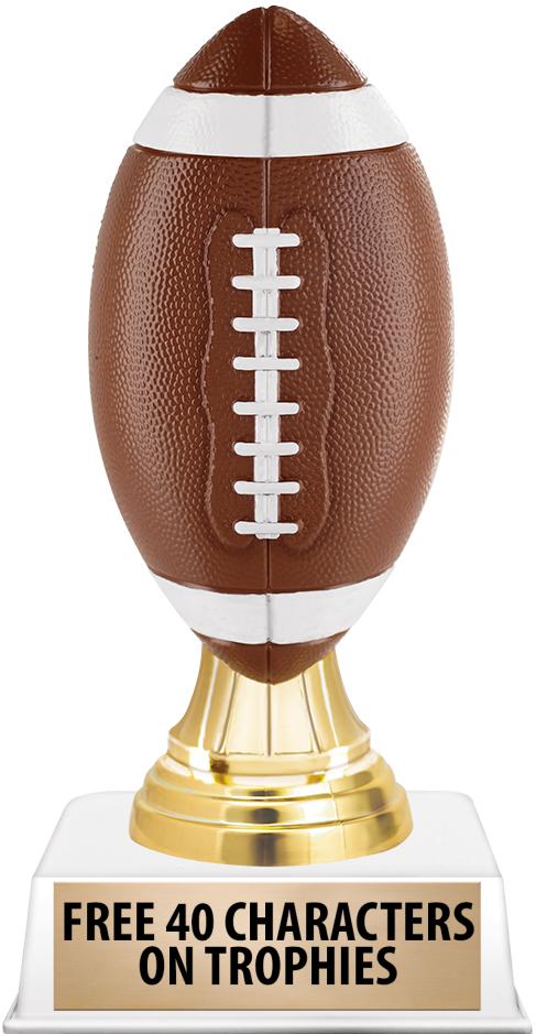 6"TROPHY ON WHITE CONTEMP BASE