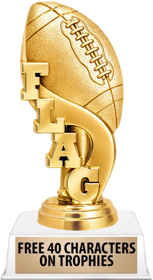 6"TROPHY ON WHITE CONTEMP BASE