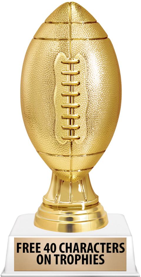 6"TROPHY ON WHITE CONTEMP BASE