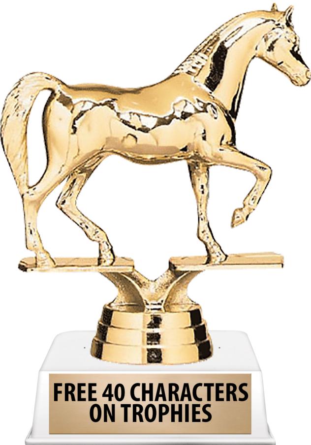 6"TROPHY ON WHITE CONTEMP BASE