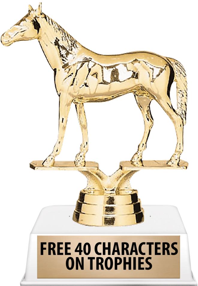 6"TROPHY ON WHITE CONTEMP BASE