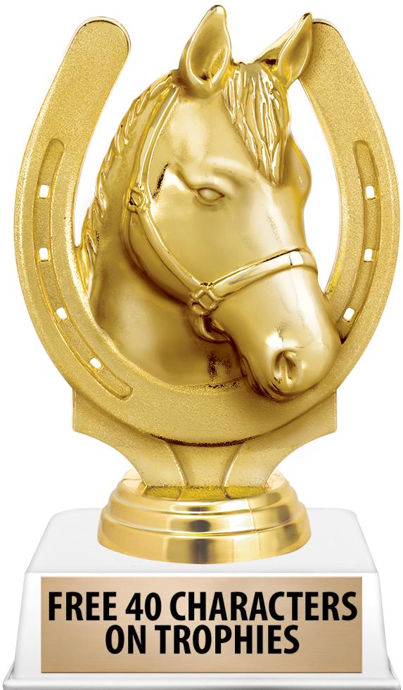 6"TROPHY ON WHITE CONTEMP BASE