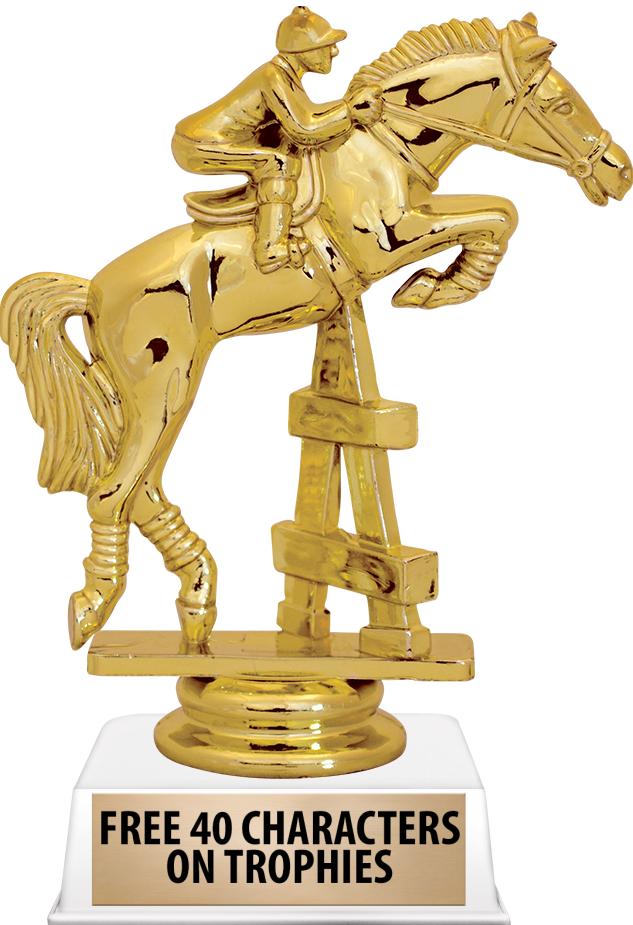 6"TROPHY ON WHITE CONTEMP BASE