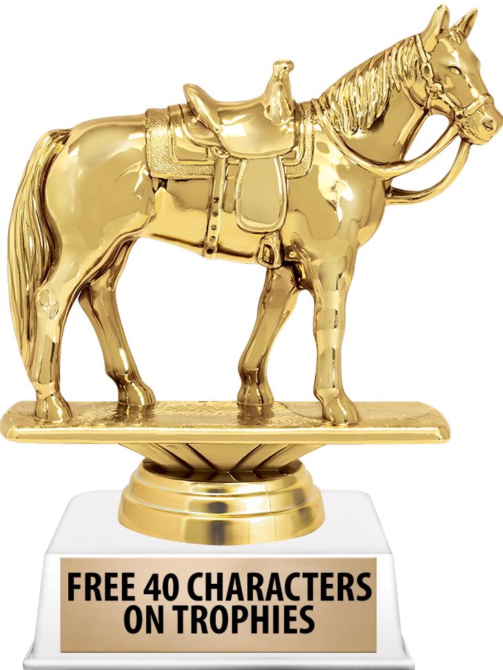 6"TROPHY ON WHITE CONTEMP BASE