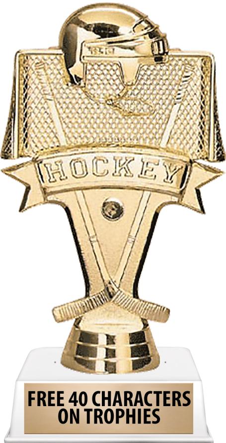 6"TROPHY ON WHITE CONTEMP BASE