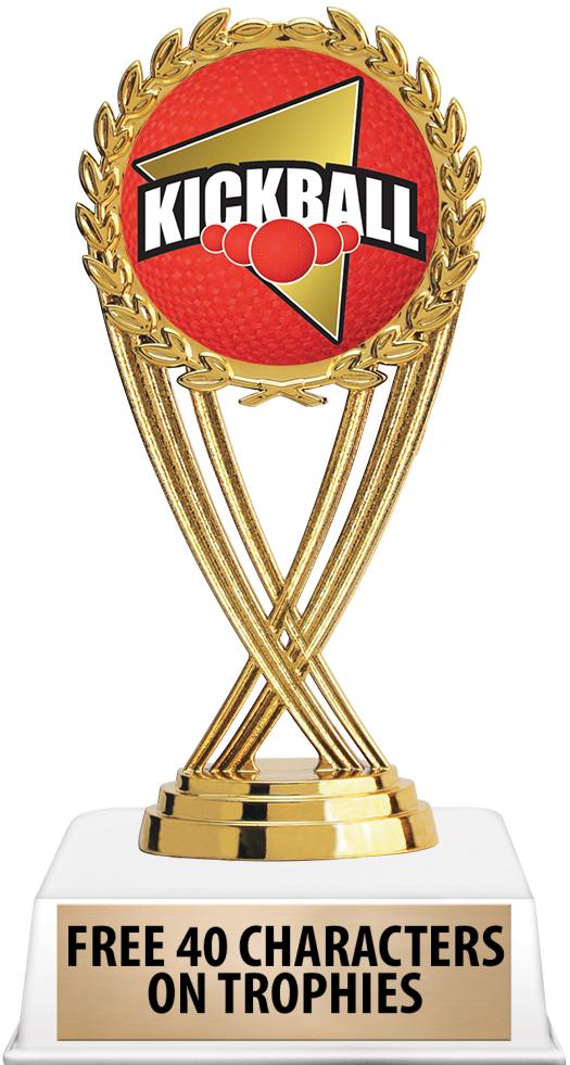 6"TROPHY ON WHITE CONTEMP BASE
