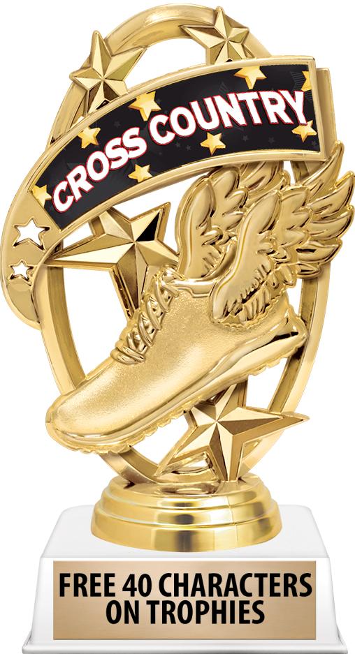 6"TROPHY ON WHITE CONTEMP BASE