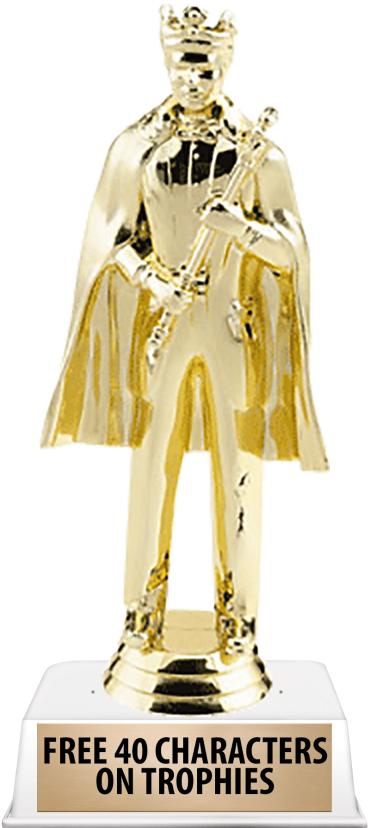 6"TROPHY ON WHITE CONTEMP BASE