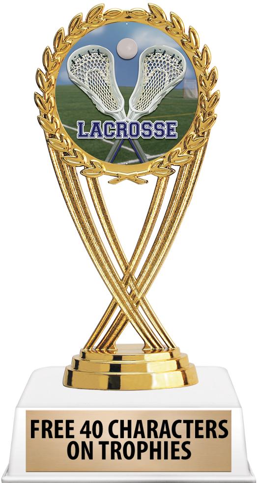 6"TROPHY ON WHITE CONTEMP BASE