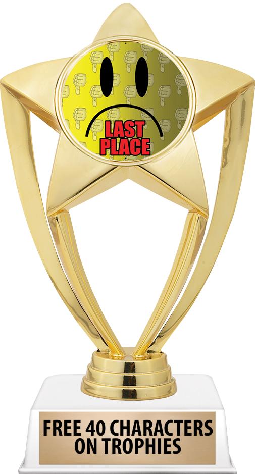 6"TROPHY ON WHITE CONTEMP BASE