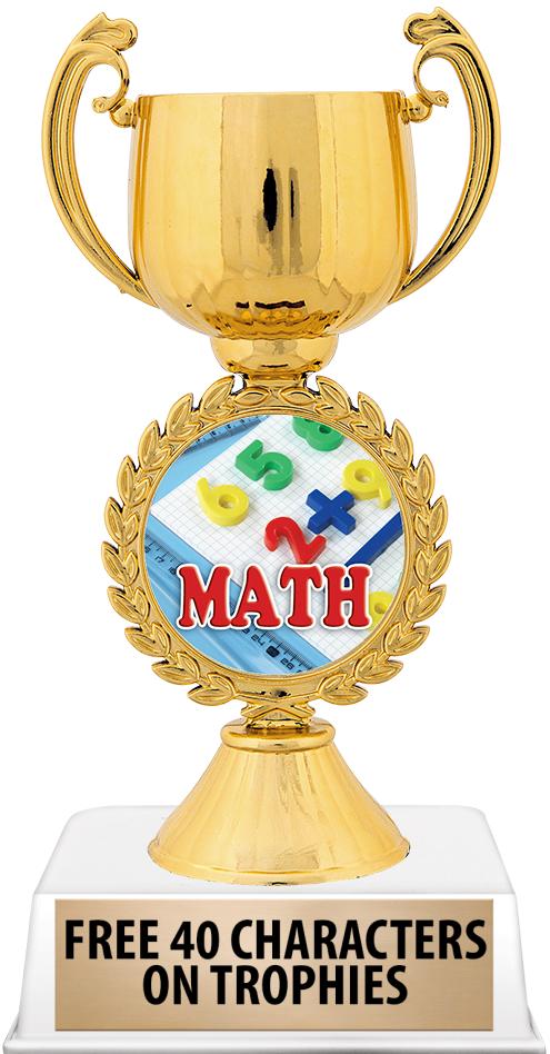 6"TROPHY ON WHITE CONTEMP BASE