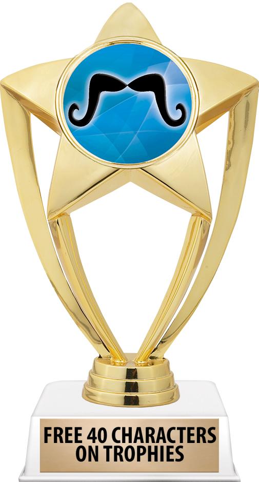 6"TROPHY ON WHITE CONTEMP BASE
