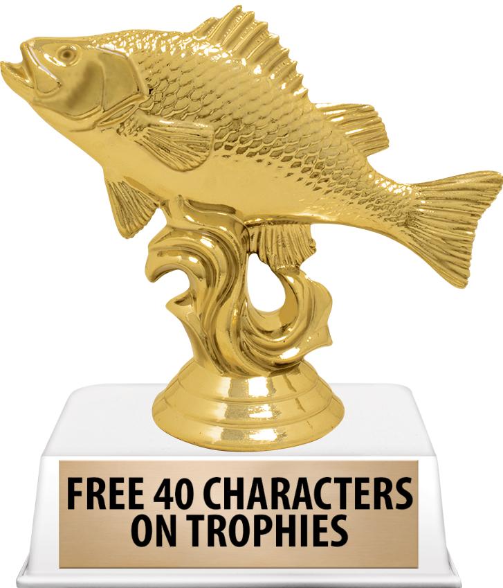 6"TROPHY ON WHITE CONTEMP BASE