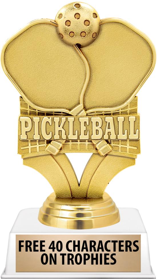 6"TROPHY ON WHITE CONTEMP BASE