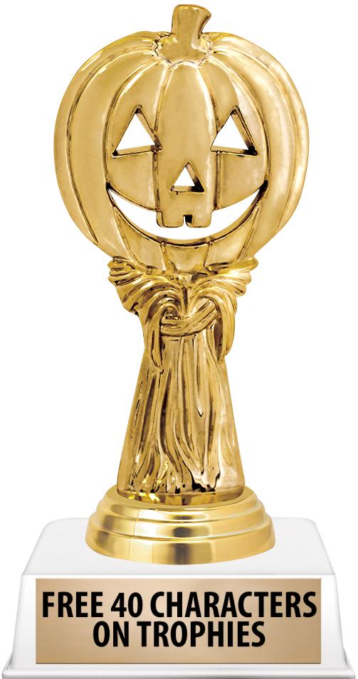 6"TROPHY ON WHITE CONTEMP BASE