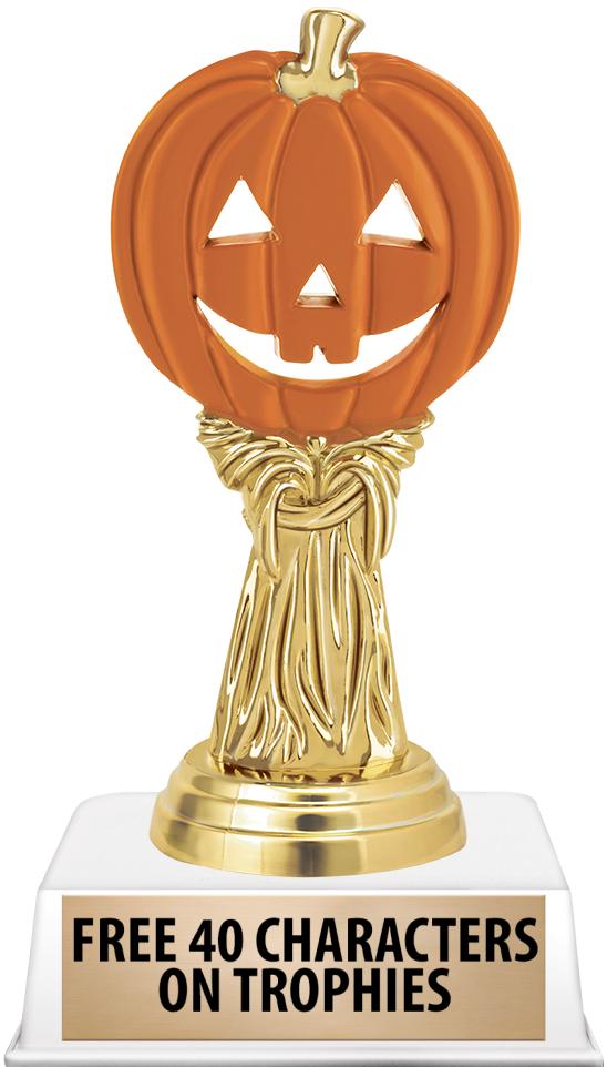 6"TROPHY ON WHITE CONTEMP BASE