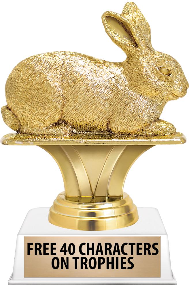 6"TROPHY ON WHITE CONTEMP BASE