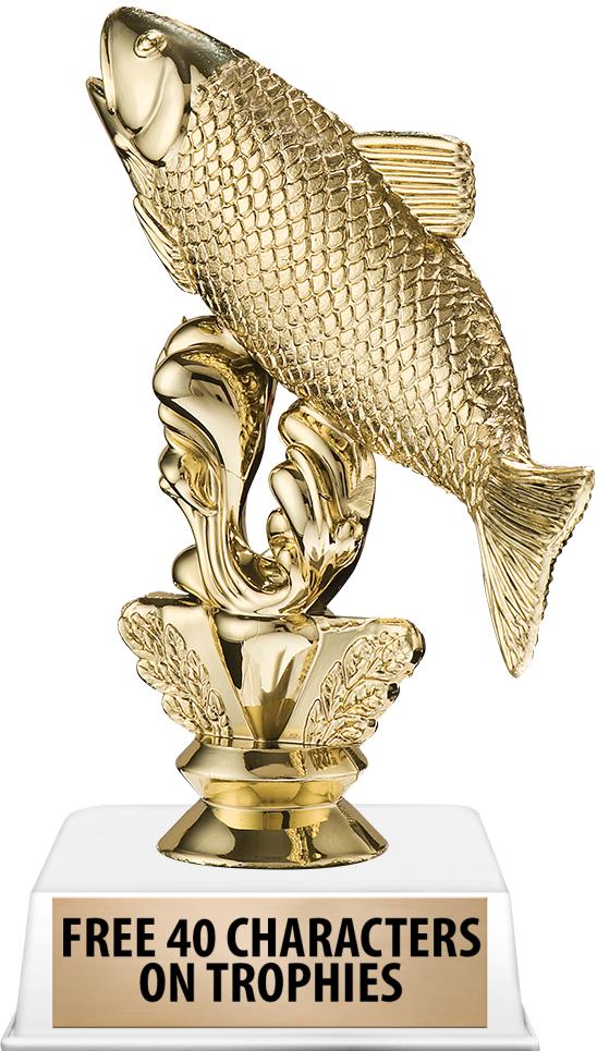 6"TROPHY ON WHITE CONTEMP BASE