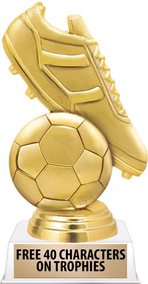 6"TROPHY ON WHITE CONTEMP BASE