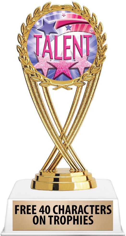 6"TROPHY ON WHITE CONTEMP BASE