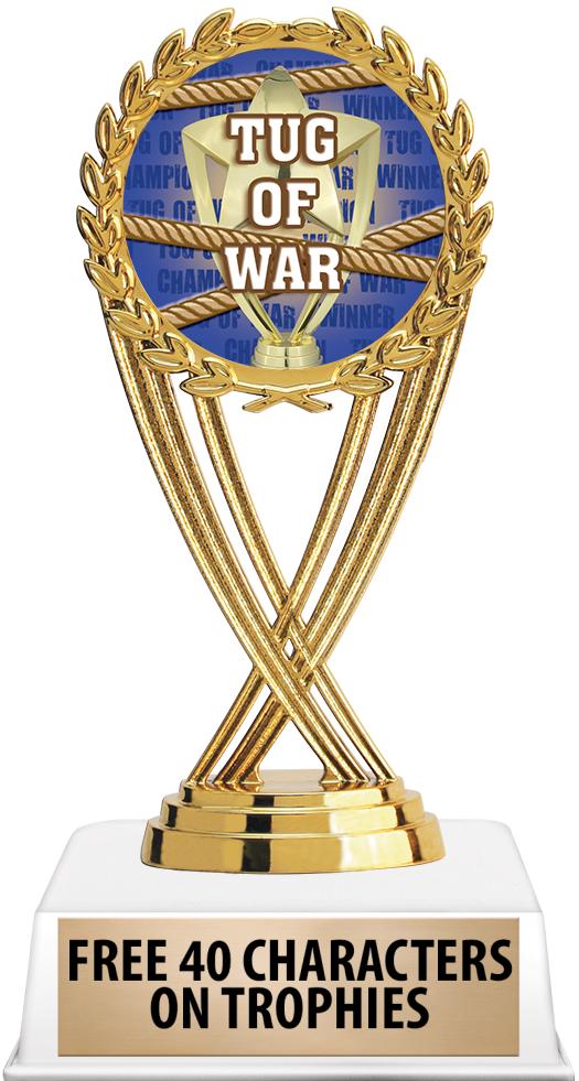 6"TROPHY ON WHITE CONTEMP BASE