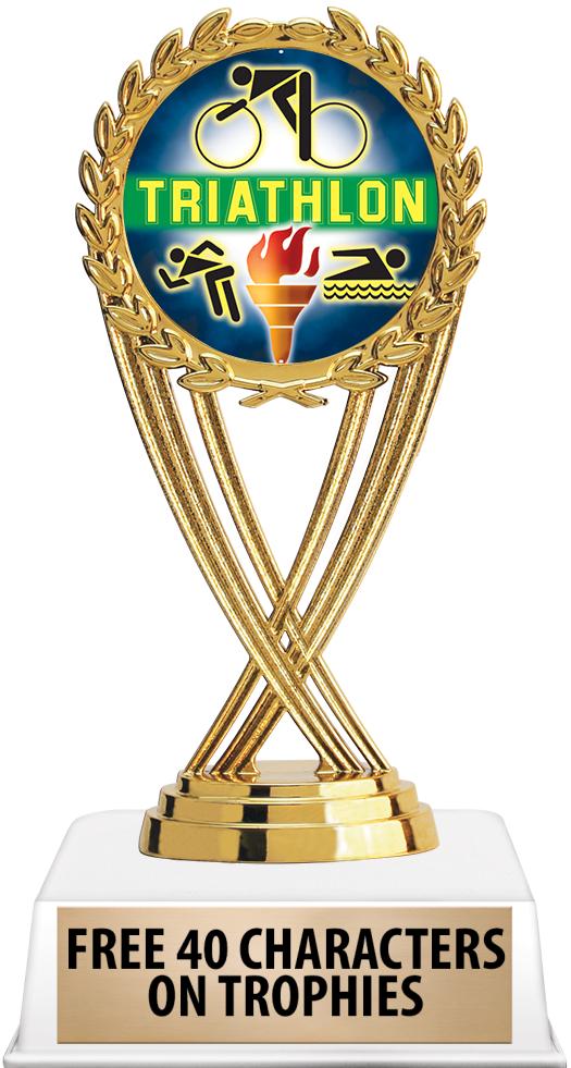 6"TROPHY ON WHITE CONTEMP BASE