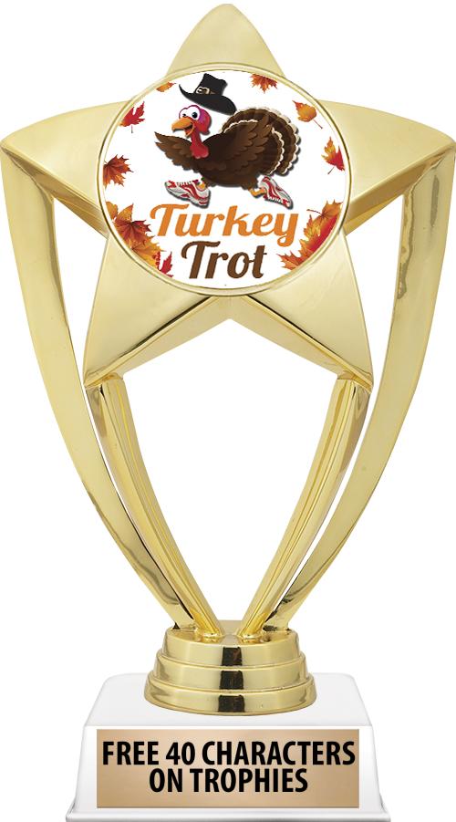 6"TROPHY ON WHITE CONTEMP BASE