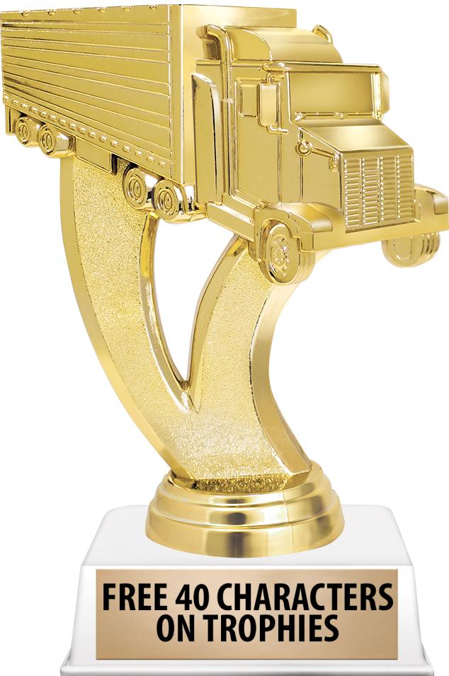 6"TROPHY ON WHITE CONTEMP BASE