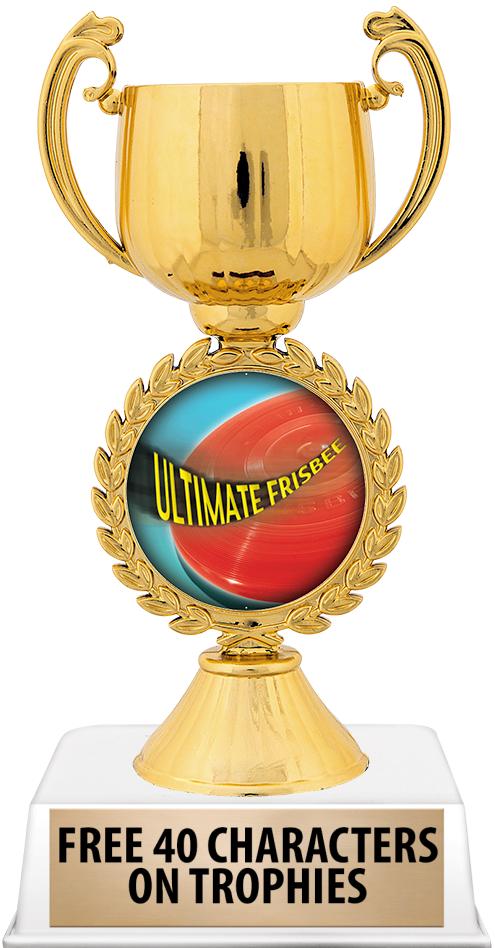 6"TROPHY ON WHITE CONTEMP BASE